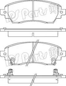 IPS Parts IBD-1276 - Тормозные колодки, дисковые, комплект autodnr.net