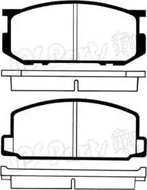 IPS Parts IBD-1287 - Тормозные колодки, дисковые, комплект autodnr.net