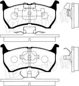 IPS Parts IBD-1301 - Тормозные колодки, дисковые, комплект autodnr.net