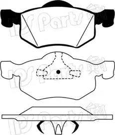 IPS Parts IBD-1322 - Тормозные колодки, дисковые, комплект autodnr.net