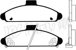 IPS Parts IBD-1337 - Тормозные колодки, дисковые, комплект autodnr.net