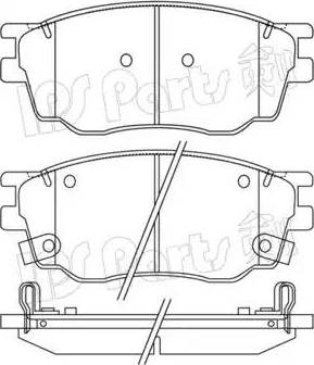 IPS Parts IBD-1365 - Гальмівні колодки, дискові гальма autocars.com.ua