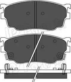 IPS Parts IBD-1367 - Гальмівні колодки, дискові гальма autocars.com.ua