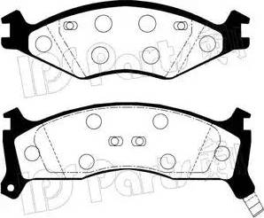 IPS Parts IBD-1392 - Гальмівні колодки, дискові гальма autocars.com.ua