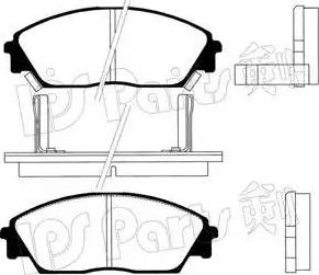 IPS Parts IBD-1423 - Гальмівні колодки, дискові гальма autocars.com.ua