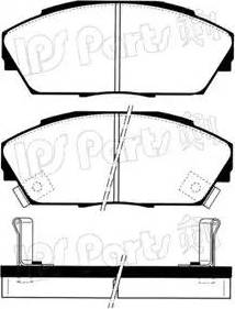 IPS Parts IBD-1440 - Гальмівні колодки, дискові гальма autocars.com.ua