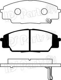 IPS Parts IBD-1490 - Тормозные колодки, дисковые, комплект autodnr.net