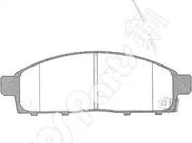 IPS Parts IBD-1501 - Гальмівні колодки, дискові гальма autocars.com.ua