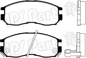 IPS Parts IBD-1530 - Тормозные колодки, дисковые, комплект autodnr.net