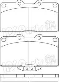 IPS Parts IBD-1597 - Гальмівні колодки, дискові гальма autocars.com.ua