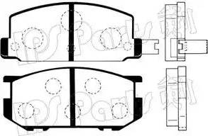 IPS Parts IBD-1701 - Тормозные колодки, дисковые, комплект autodnr.net