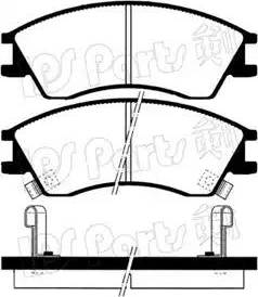 IPS Parts IBD-1710 - Гальмівні колодки, дискові гальма autocars.com.ua