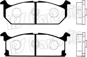 IPS Parts IBD-1804 - Гальмівні колодки, дискові гальма autocars.com.ua