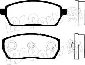 IPS Parts IBD-1886 - Гальмівні колодки, дискові гальма autocars.com.ua