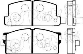 IPS Parts IBD-1900 - Гальмівні колодки, дискові гальма autocars.com.ua