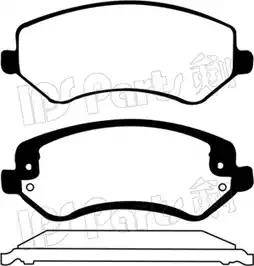 IPS Parts IBD-1994 - Гальмівні колодки, дискові гальма autocars.com.ua