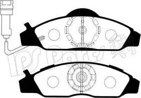 IPS Parts IBD-1997 - Гальмівні колодки, дискові гальма autocars.com.ua