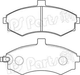 IPS Parts IBD-1H14 - Гальмівні колодки, дискові гальма autocars.com.ua