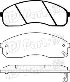 IPS Parts IBD-1K05 - Гальмівні колодки, дискові гальма autocars.com.ua