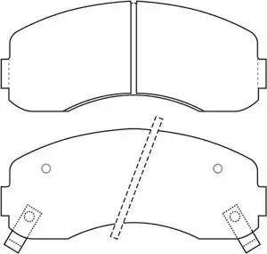 IPS Parts IBD-1K11 - Тормозные колодки, дисковые, комплект autodnr.net