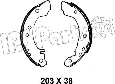 IPS Parts IBL-4010 - Тормозные башмаки, барабанные autodnr.net