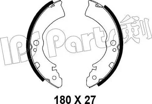 IPS Parts IBL-4103 - Тормозные башмаки, барабанные autodnr.net