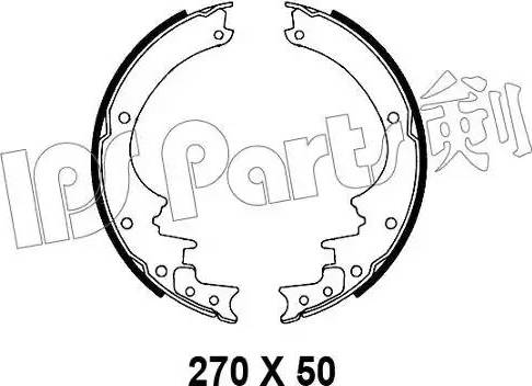 IPS Parts IBL-4132 - Тормозные башмаки, барабанные autodnr.net