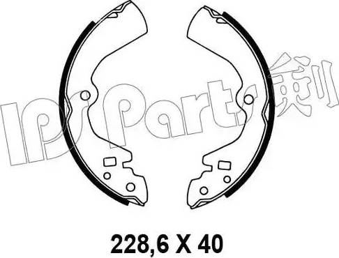 IPS Parts IBL-4134 - Тормозные башмаки, барабанные autodnr.net