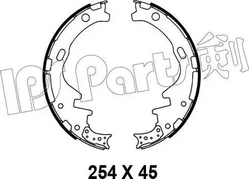 IPS Parts IBL-4135 - Тормозные башмаки, барабанные autodnr.net