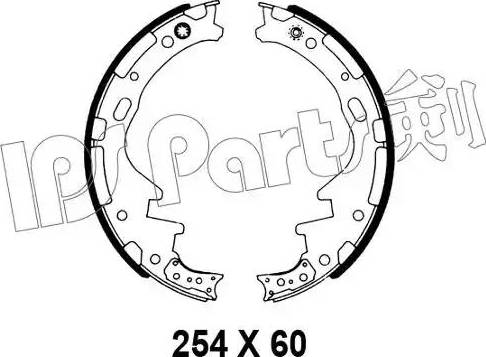 IPS Parts IBL-4136 - Гальмівні колодки autocars.com.ua