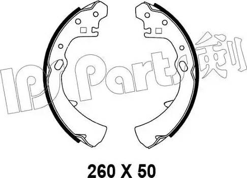 IPS Parts IBL-4137 - Гальмівні колодки autocars.com.ua