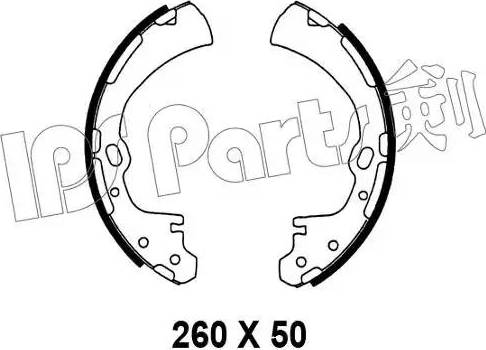 IPS Parts IBL-4138 - Тормозные башмаки, барабанные autodnr.net