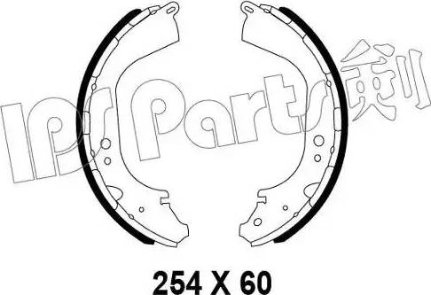 IPS Parts IBL-4192 - Гальмівні колодки autocars.com.ua