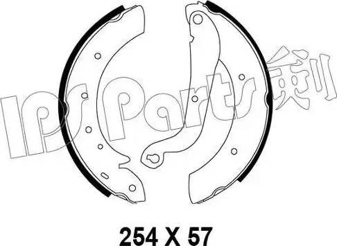 IPS Parts IBL-4195 - Гальмівні колодки autocars.com.ua