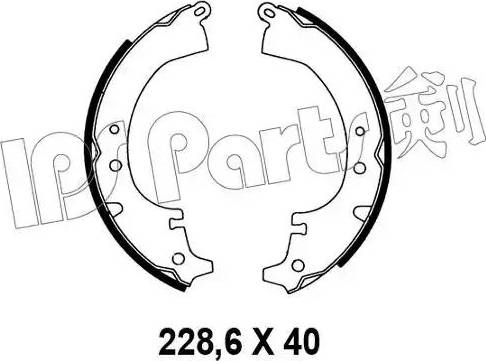 IPS Parts IBL-4203 - Гальмівні колодки autocars.com.ua