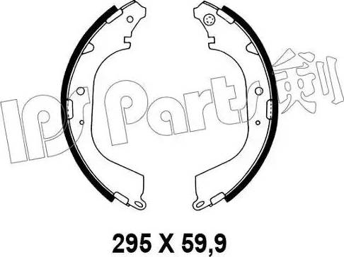 IPS Parts IBL-4205 - Гальмівні колодки autocars.com.ua