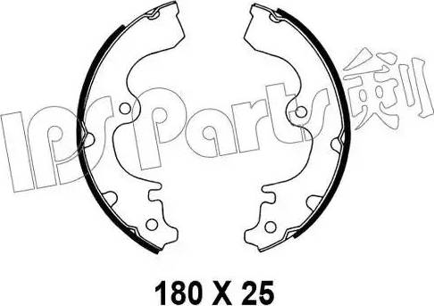 IPS Parts IBL-4236 - Гальмівні колодки autocars.com.ua