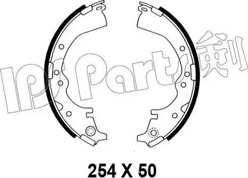 IPS Parts IBL-4237 - Гальмівні колодки autocars.com.ua