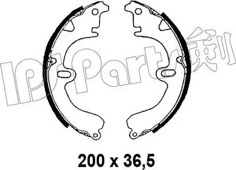 IPS Parts IBL-4298 - Гальмівні колодки autocars.com.ua