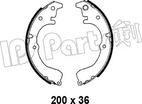 IPS Parts IBL-4299 - Гальмівні колодки autocars.com.ua