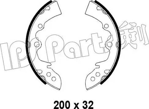 IPS Parts IBL-4302 - Гальмівні колодки autocars.com.ua