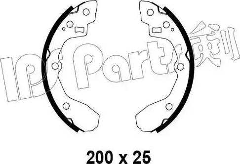 IPS Parts IBL-4305 - Гальмівні колодки autocars.com.ua