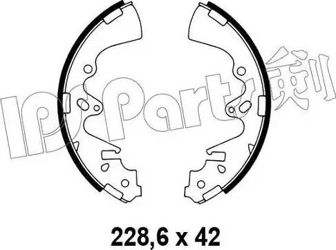 IPS Parts IBL-4310 - Гальмівні колодки autocars.com.ua