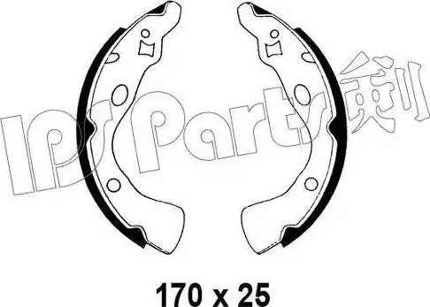 IPS Parts IBL-4330 - Гальмівні колодки autocars.com.ua