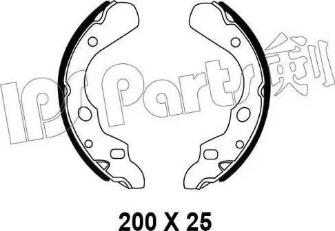 IPS Parts IBL-4388 - Гальмівні колодки autocars.com.ua