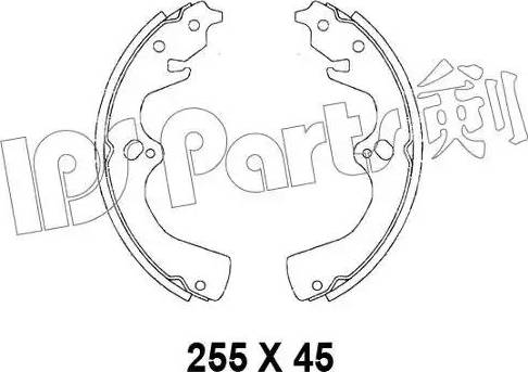 IPS Parts IBL-4396 - Тормозные башмаки, барабанные autodnr.net