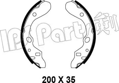 IPS Parts IBL-4397 - Гальмівні колодки autocars.com.ua