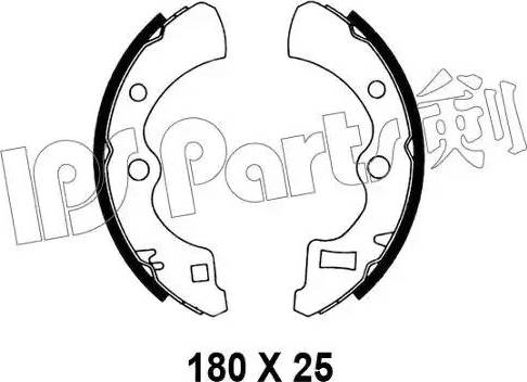 IPS Parts IBL-4402 - Гальмівні колодки autocars.com.ua