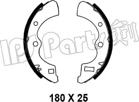 IPS Parts IBL-4404 - Гальмівні колодки autocars.com.ua