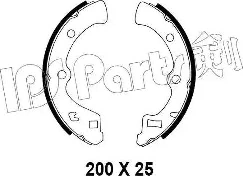 IPS Parts IBL-4406 - Гальмівні колодки autocars.com.ua